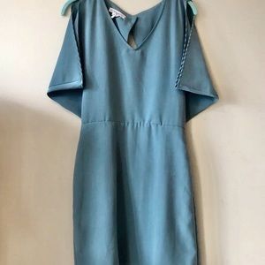 bcbg open back dress